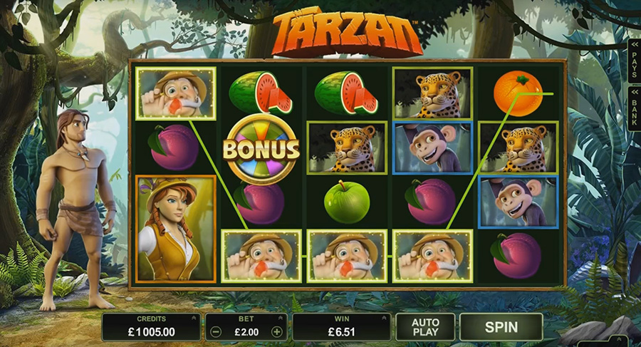 Microgaming - Tarzan, скриншот 1